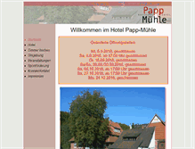 Tablet Screenshot of pappmuehle.de